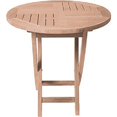 Teak Tavoli da Pranzo da Esterno Zebra Poker Tisch Rund Ø70 cm Teak