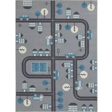Children's Carpet Street Play Mouse Blue 80 x 150 cm