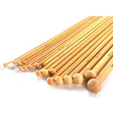 Pukkr Bamboo Knitting Needles Set 36 Pcs Pukkr