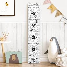 Toise Murale Enfant Black And White