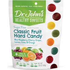 Fiber fruit John's Healthy Sweets, Classic Fruit Hard + Fiber & Vitamin C, Blue Raspberry, Cherry, Lime, Sugar