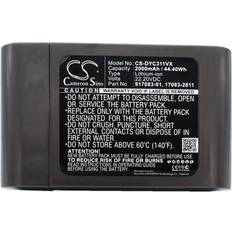 Batterier & Opladere Cameron Sino Batteri til Dyson Støvsuger DC31 2000mAh Kompatibelt