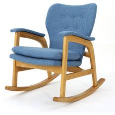 Blue Rocking Chairs GDF Studio Chantelle Mid