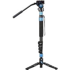 Sirui Camera statieven Sirui P-325FL 5-Section CF Monopod with Feet &amp VA-5 Video Head, 70&quot Max Height