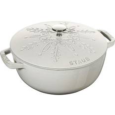 3.6 liter gryde Staub Snowflake 3.6 L Roasting Pan med låg