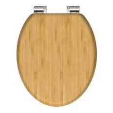 Bambou Accessoires de toilette SCHÜTTE Abattant WC Bamboo Avec Frein De Chute 150 kg