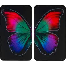 Portarotoli Wenko Glasabdeckplatte Universal Butterfly by Night 2er Set