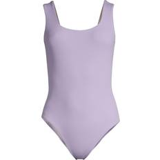 Casall Badetøy Casall Square Neck Rib Swimsuit - Lavender