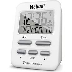 Alarmur Mebus 25800 Digital Alarmur Hvid