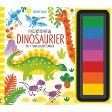 Spel dinosaurier Usborne Fingerstempeln: Dinosaurier