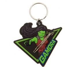 Marvel Guardians Of The Galaxy Gamora Keyring - Black/Green/Red- [Size: ONE