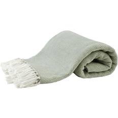 Algodón - Blanco Colchas Hahn Haustextilien Plaid Wohndecke Tagesdecke 280x250 Wollweiß Oliv 515001-50 Colcha Verde, Blanco