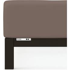 Schlafgut Jersey Elastane Fitted PURE 180x200 cm Sand Deep Bed Sheet Beige, Brown