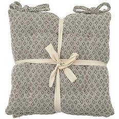 Cotone Cuscini per sedia Cotton Geo Seat Pads - Taupe - Set of 2 Cuscino per sedia Verde