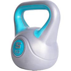 Gorilla Sports Kettlebell aus Kunststoff 5 kg Blau