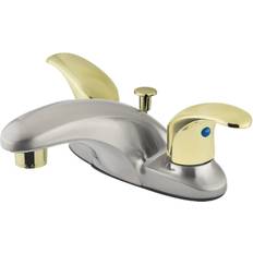 Kingston Brass KB6629LL 4 in Centerset Bathroom Faucet Brushed Nicke Grey, Nickel