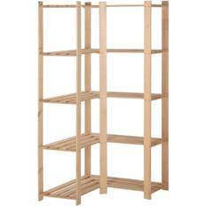 vidaXL Pin Etagère d'Angle de Rangement 82.5x82.5x170 cm Étagère