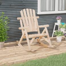 Sedie a Dondolo da Esterno vidaXL Sedia a Dondolo Giardino 69x96x101 cm Legno Massello