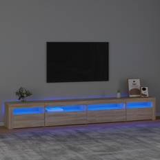 vidaXL Tv-skab LED-lys Sonoma-eg TV-bord