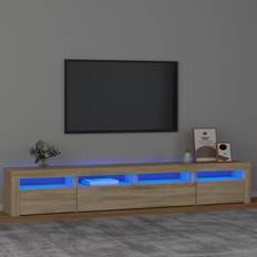 vidaXL Tv-skab LED-lys TV-bord