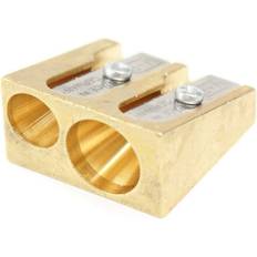 Goud Penaccessoires Jakar brass double hole pencil sharpener wedge shape