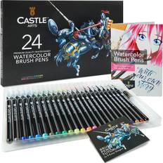 Brush Pens on sale Castle Art Supplies Watercolour Brush Pens 24pcs