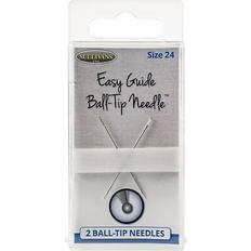 Yarn & Needlework Supplies Sullivans easy guide ball-tip needles 2/pkg-size 24 40mm