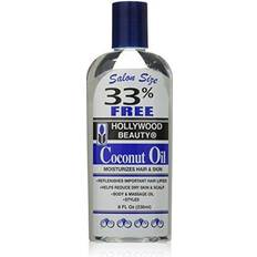 Hollywood beauty coconut oil 8oz + free track delivery 118ml