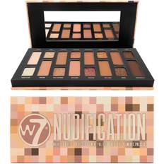 W7 Cosmetics W7 Nudification Pressed Pigment Palette 16 High Impact Nude Colors Flawless Long-Lasting Glam Makeup