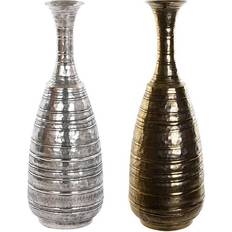 Dkd Home Decor 24 Aged finish Silver Golden Vase