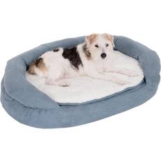 Oval Memory Foam Dog Bed - Grey 100 H