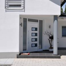 External Door vidaXL Front White 100x200 cm Aluminium and PVC External Door S 0502-Y L (100x200cm)