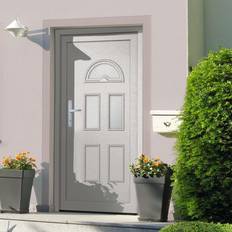 External Door vidaXL Front White 88 208 cm PVC External Door S 0502-Y L (x)