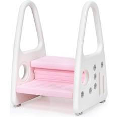 Stools Costway 2-Step Plastic Kids Step Stool, 100 lb. Load Capacity