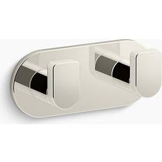 Kohler Porte-Manteau Double Compos K73146-SN Nickel Poli Vibrant