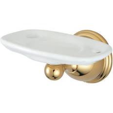 Yellow Toothbrush Holders Kingston Brass BA3966PB Restoration Toothbrush with Tumbler Holders
