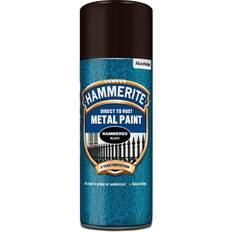 Paint Hammerite Direct to Rust Hammered Anti-corrosion Paint Black 0.4L