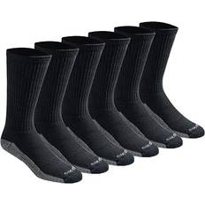 Polyester Socks Dickies Moisture Control Crew Work Socks 6-pack - Black