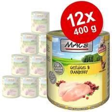 MAC's Cat 6 x 400g Pure Chicken with Whole Poultry Hearts