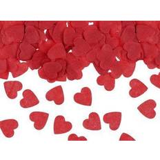 Rouge Confettis PartyDeco Confettis Papier De Soie C UR 1.6cm 15g Rouge