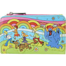Loungefly Doo Psychedelic Monster Chase Glow in the Dark Flap Wallet - Green/Blue/Pink