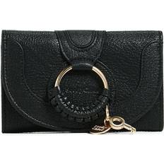 See by Chloé Hana Compact Leather Wallet - Black