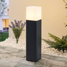 Lucande Obuna Lampada Da Giardino H50 Antracite Palo di protezione