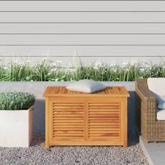 vidaXL Putekasse Med Pose 90x50x58 cm Heltre Teak