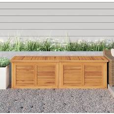 Teak Contenitori e Coperture per Patio vidaXL Contenitore Giardino Con Borsa 175x50x53 cm Legno Massello Teakcod Mxl 129810