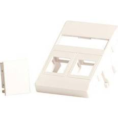 LANVIEW Wall plate 2 x keystone for 50 x 75 mm Clickline outlet