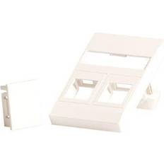 Keystone fuga Lanview LANVIEW Wall plate for 2 x keystone. Fits 50x75 mm FUGA outlet