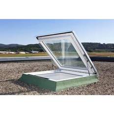 Fenster Velux Flachdachfenster Basis-Element 90x120 cm Kunststoff Manuell Holz Drehfenster