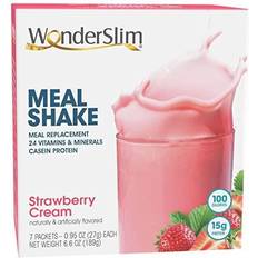 Weight Control & Detox WonderSlim Meal Replacement Shake, Strawberry Cream