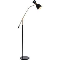 Dkd Home Decor 109 Black Golden Metal 220 V Floor Lamp